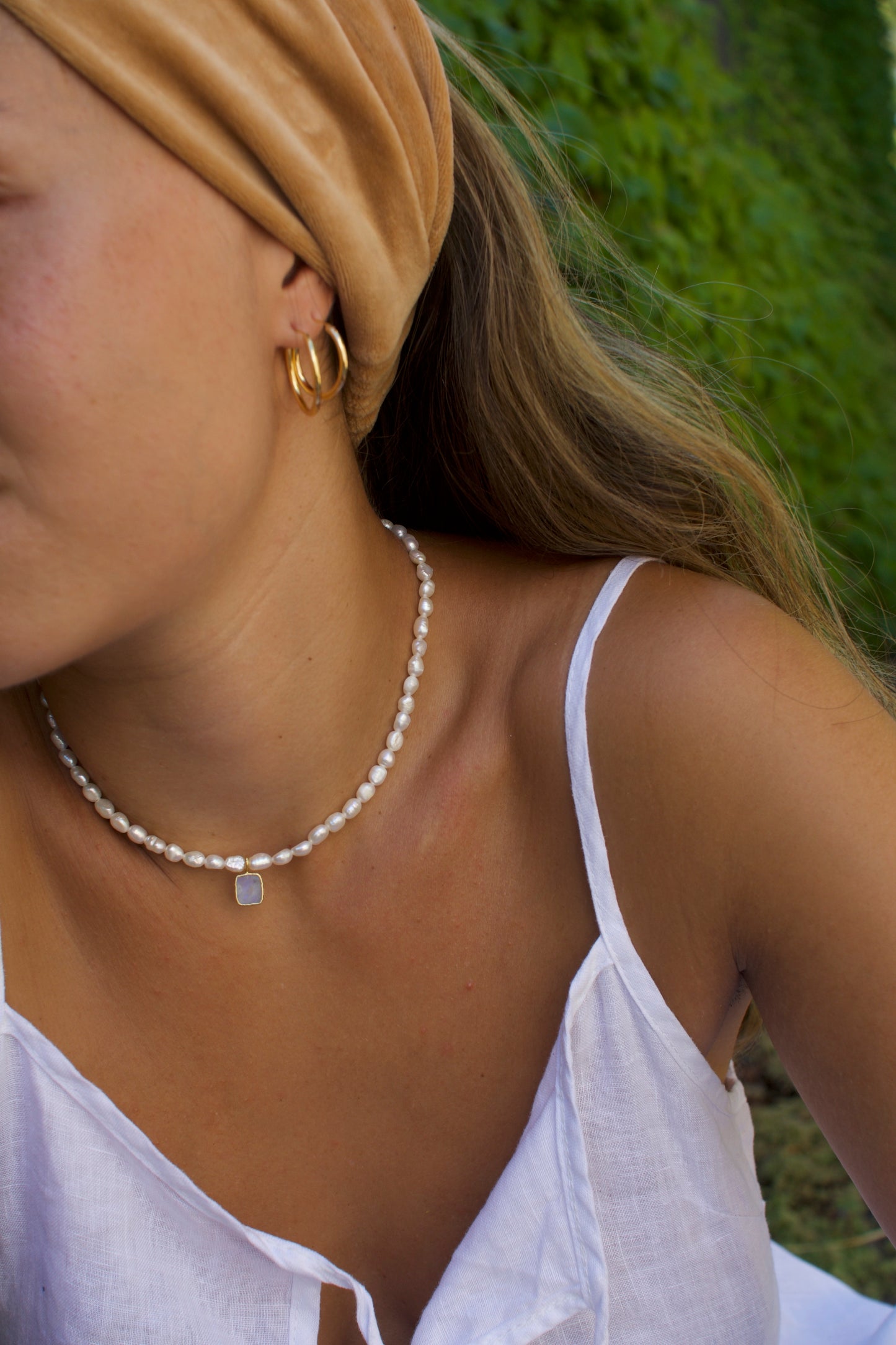 Lunar Pearl Necklace