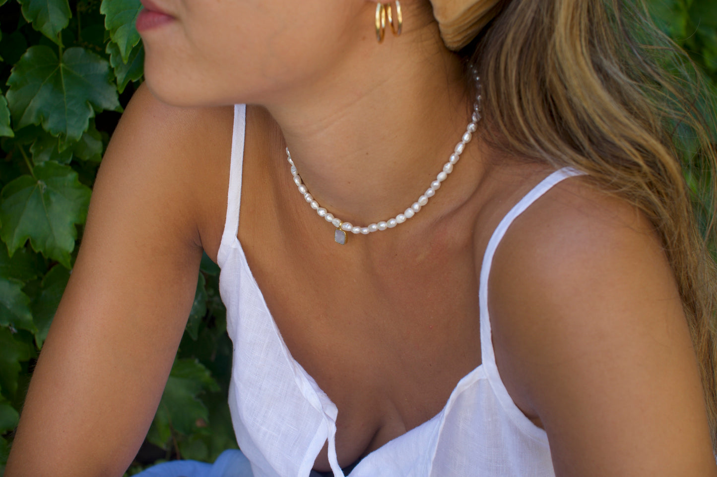 Lunar Pearl Necklace